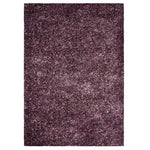 Enjoy Lilac Purple Mottled Shaggy Rug, 4cm Thick Pile, Non-Shed Polypropylene, Hessian Backed, Underfloor Heating Safe