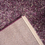 Enjoy Lilac Purple Mottled Shaggy Rug, 4cm Thick Pile, Non-Shed Polypropylene, Hessian Backed, Underfloor Heating Safe
