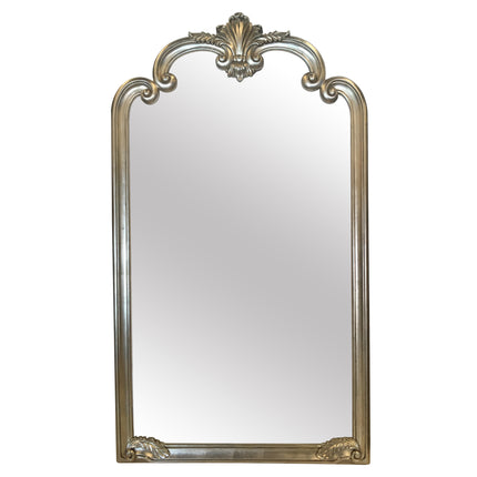 Silver Ornate Antique Style Leaner Mirror