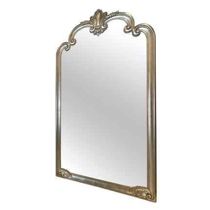 Silver Ornate Antique Style Leaner Mirror