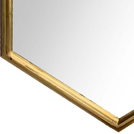 Triple Hexagon Gold Framed Mirror 121cm