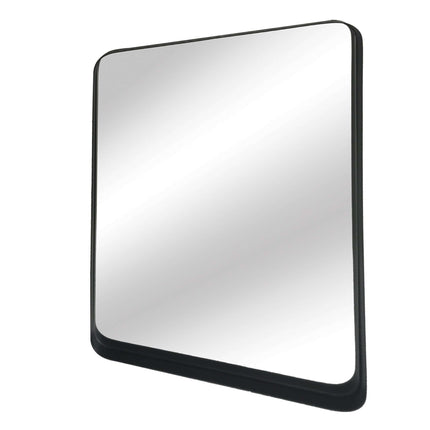 Black Iron Framed Mirror 80cm