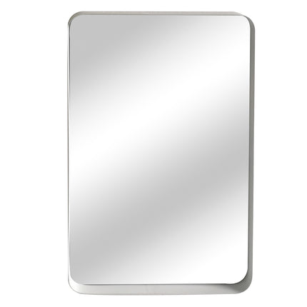 White Iron Framed Mirror 80cm