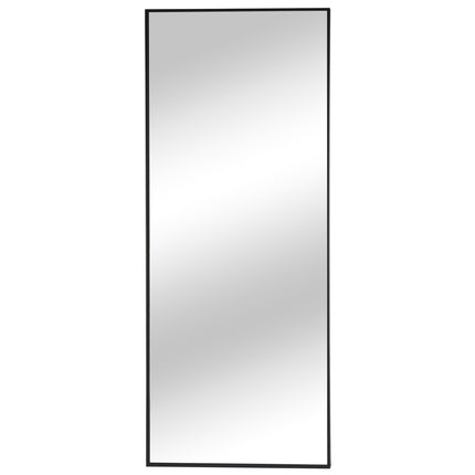 Black Iron Framed Mirror 105cm