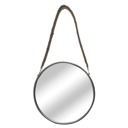 Circle Mirror With Fabric Hanging Strap 47cm