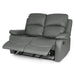 Charcoal Grey Bonded Leather Recliner Sofa Suite-8800228253293-Bargainia.com