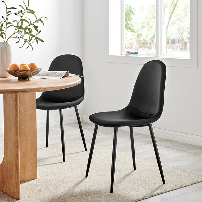 Ron Dining Chair - Black Velvet