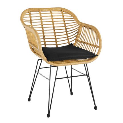 Wicker Rattan Bistro Table & Chairs Set-Bargainia.com