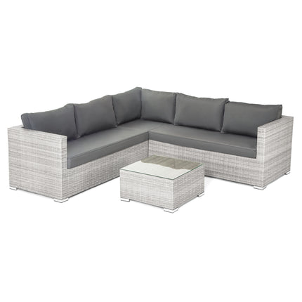 Grey Rattan Garden Furniture Corner Lounge Set 7-8 Seater-5056536102461-Bargainia.com
