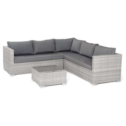 Grey Rattan Garden Furniture Corner Lounge Set 7-8 Seater-5056536102461-Bargainia.com