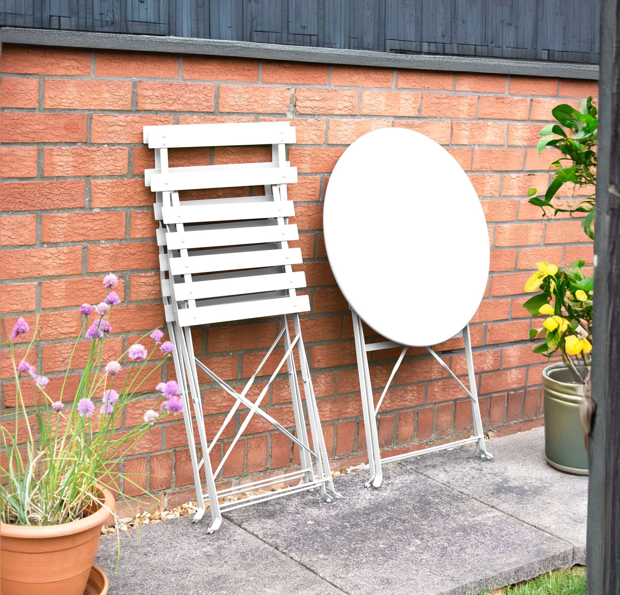 Garden Bistro Set Metal 3 Pieces - Manarola Clearance