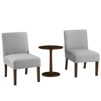 Paola Bistro Chairs & Side Table Set - Grey-5056536102560-Bargainia.com