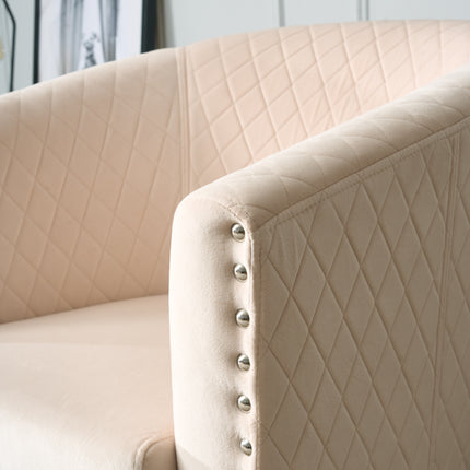 Tub Arm Chair - Stilo Velvet Cream