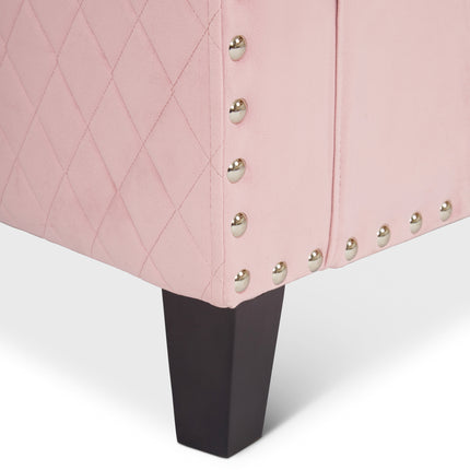 Tub Arm Chair - Stilo Velvet Pink