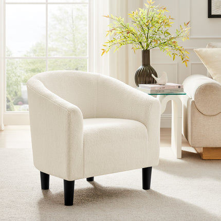 Cirrus Boucle Tub Chair - Cream