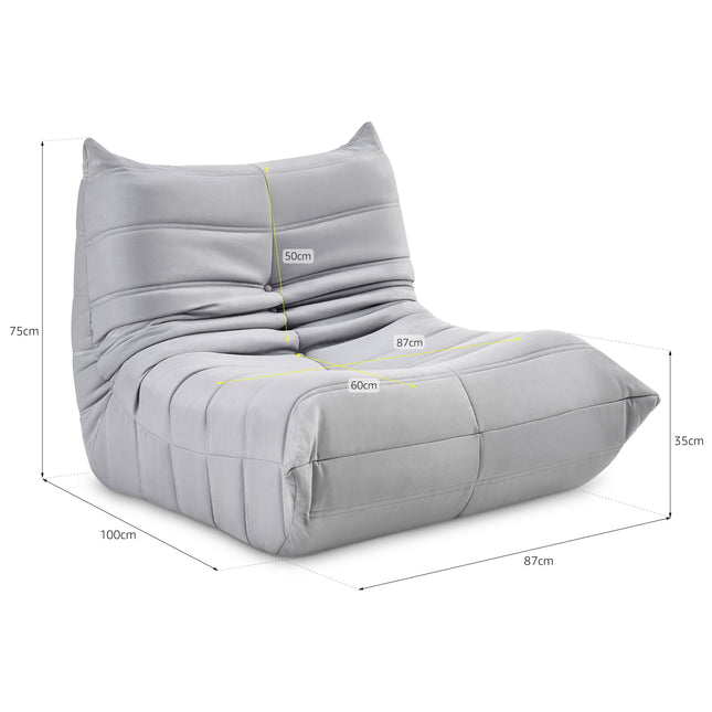 Cocoon Grey Lazy Lounge Chair Clearance