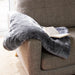 Soft Faux Mink Throw King Size (200 x 240cm) - Silver-Bargainia.com