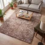 Tapis épais à poils longs beige mélangé - Californie