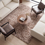 Tapis épais à poils longs beige mélangé - Californie