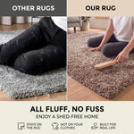 Tapis épais à poils longs beige mélangé - Californie