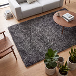 Mixed Grey Thick Shaggy Rug - California