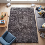 Mixed Grey Thick Shaggy Rug - California