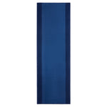 Texas Navy Border Stair Runner, Hessian Backed Blue Hallway Carpet Runner, 60cm Wide, 9mm Low Pile, Custom Lengths