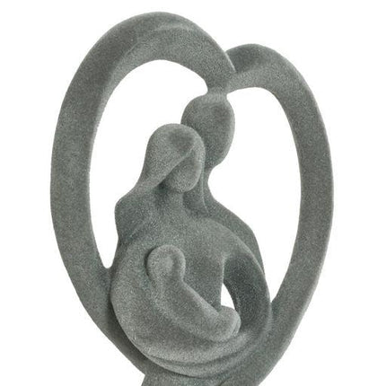 Velveteen Family Love Figurine with Child - Grey - 30cm-5010792486789-Bargainia.com