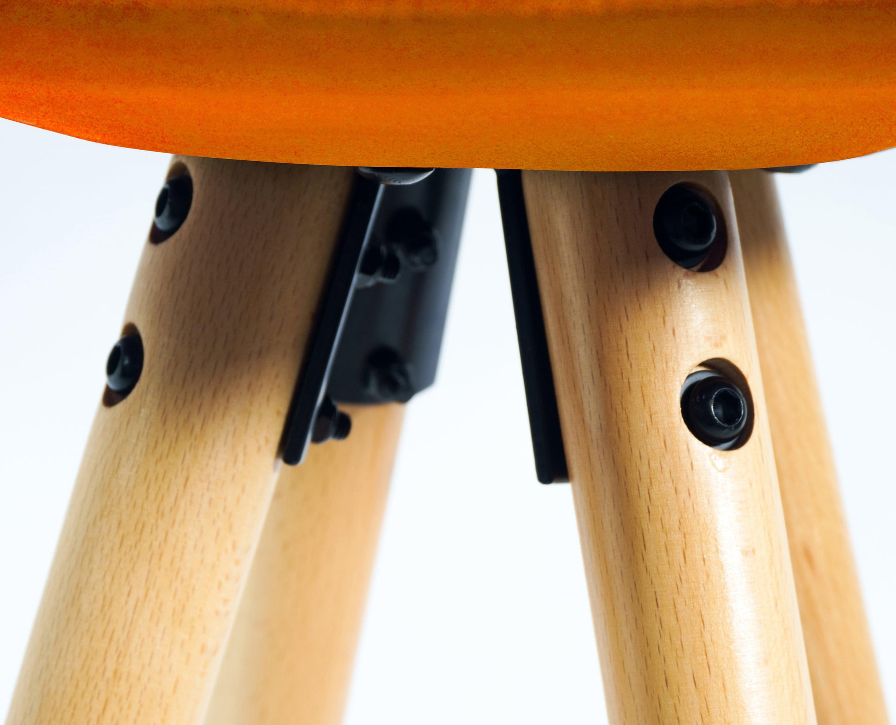 Barcelona Bar Stools Matte Velvet - Terracotta Orange Clearance