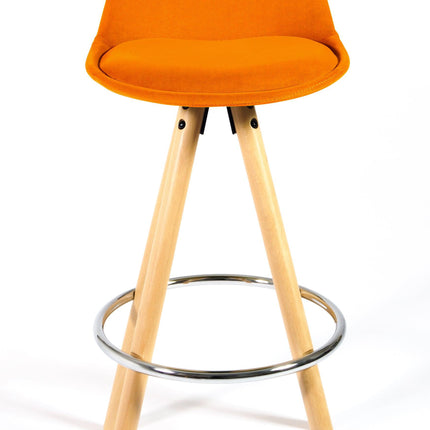 Barcelona Bar Stools - Set Of 2 - Terracotta Orange-5056150252856-Bargainia.com