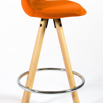 Barcelona Bar Stools - Set Of 2 - Terracotta Orange-5056150252856-Bargainia.com