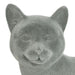 Cat Figurine - Grey Velvet - Lying-5010792476582-Bargainia.com
