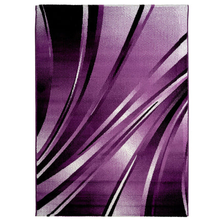 Parma Modern Abstract Rug - Purple / Lilac-Bargainia.com