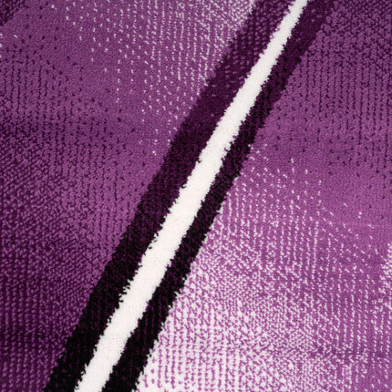 Parma Modern Abstract Rug - Purple / Lilac-Bargainia.com