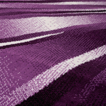 Parma Modern Abstract Rug - Purple / Lilac-Bargainia.com