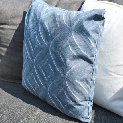 Blue Diamonds Outdoor Garden Cushion - 42 x 42cm-8713229053642-Bargainia.com