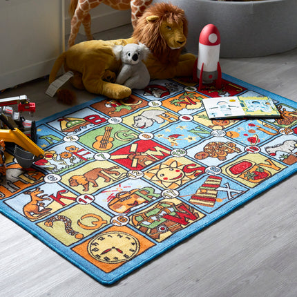 Alphabet Play Mat Nursery Play Room Non Slip Rug