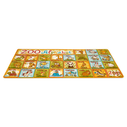 Zoo Alphabet Play Mat Nursery Play Room Non Slip Rug