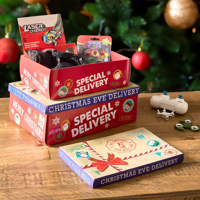 Special Delivery Festive Parcel Christmas Eve Box - Assorted Sizes-Bargainia.com