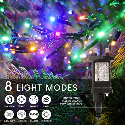 720 LED Cluster Lights - Multi Colour - 10M-5050565535641-Bargainia.com