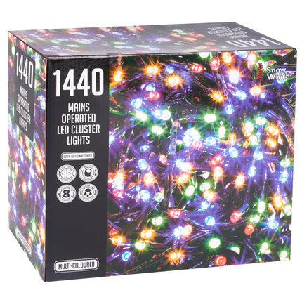 1440 LED Cluster Lights - Multi Colour - 18m-5050565535702-Bargainia.com