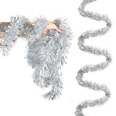 2m Thick Tinsel - Silver-5050565289100-Bargainia.com