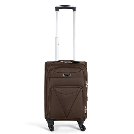 Cabin Bag Luggage Suitcase Set On Wheels - 2 Pieces, Assorted Colours-Bargainia.com