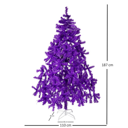 Christmas Tree Purple Artificial Fir - 5-7FT