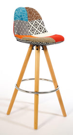 Barcelona Bar Stools - Multicoloured Patchwork Clearance