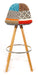 Barcelona Bar Stools - Set Of 2 - Multicoloured Patchwork-5056150252764-Bargainia.com