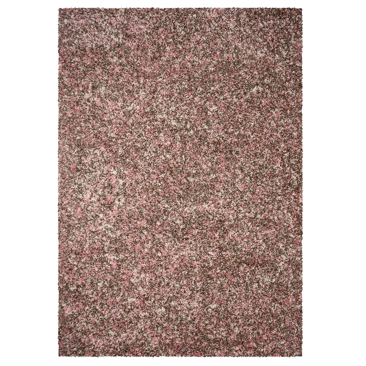 Pink & Brown Blend Shaggy Rug - Enjoy