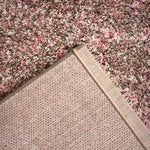Pink & Brown Blend Shaggy Rug - Enjoy