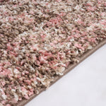 Pink & Brown Blend Shaggy Rug - Enjoy