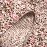 Pink & Brown Blend Shaggy Rug - Enjoy